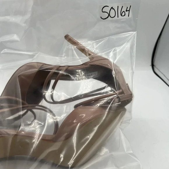 Steve Madden Womens 6M Ciena Pointed Toe Strappy Nude Heels Minimalist Stiletto - Picture 16 of 16